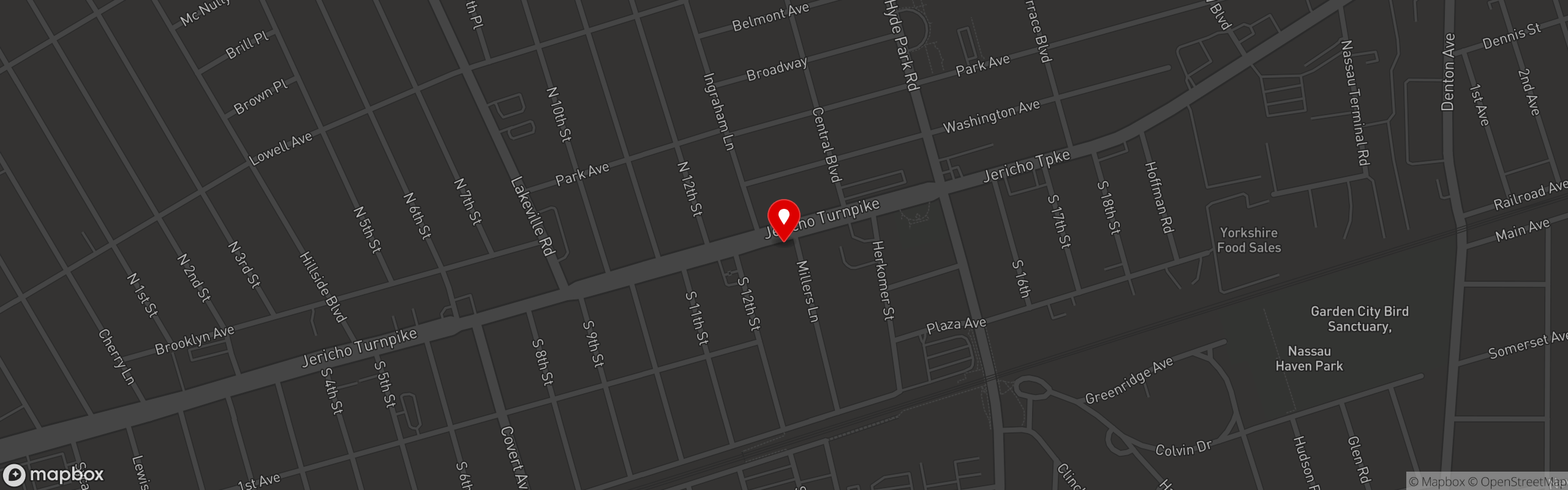Street map pinning Park Place Restaurant & Bar in Park Place Restaurant & Bar