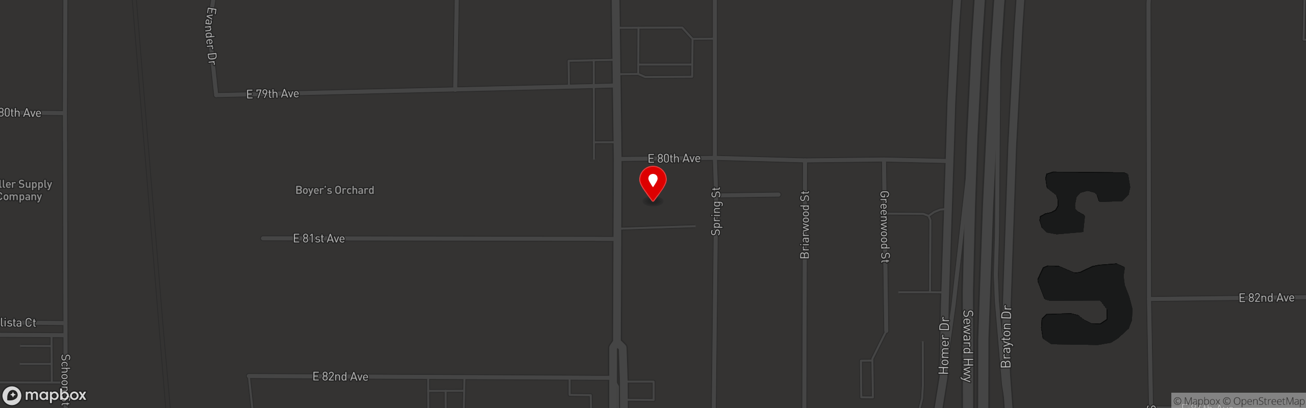Street map pinning 907 Ale House in 907 Alehouse