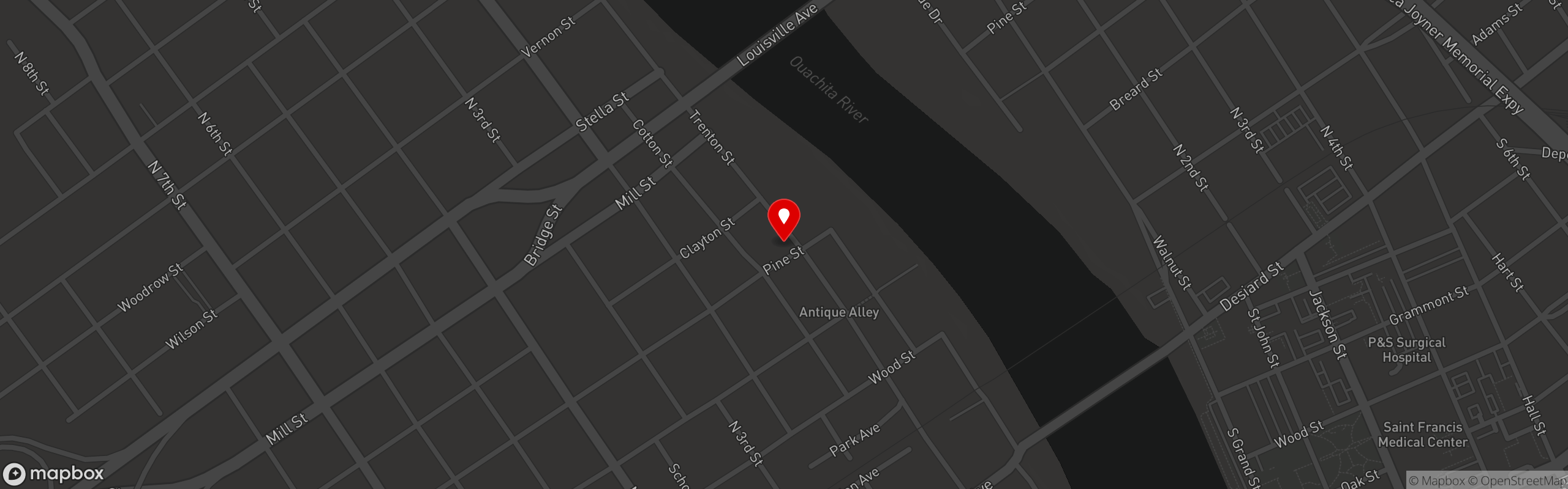 Street map pinning JAC's Craft Smokehouse in JAC'S Craft Smokehouse