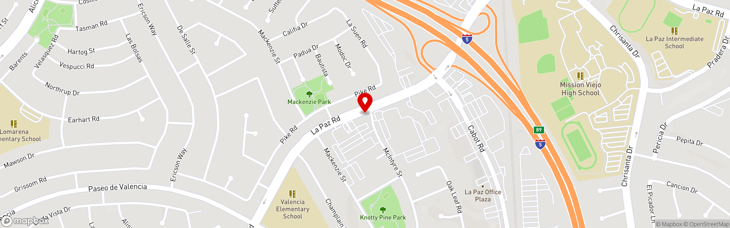 Street map pinning Ironwood in Ironwood Laguna Hills