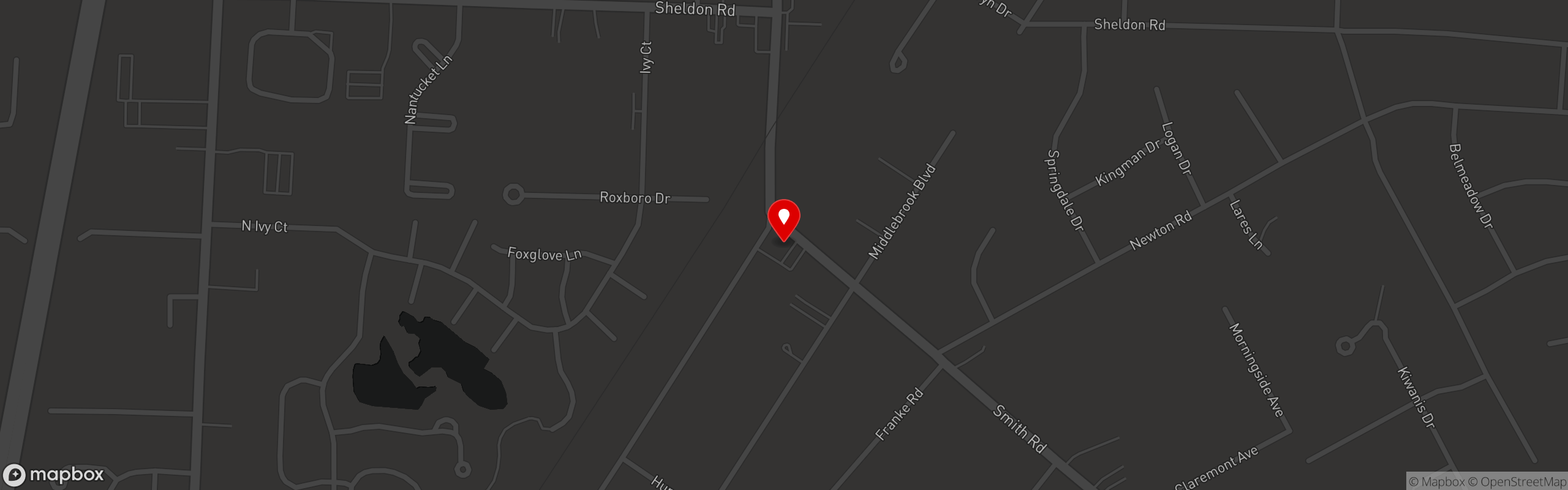 Street map pinning Rivals Brew Pub in Rivals Brew Pub