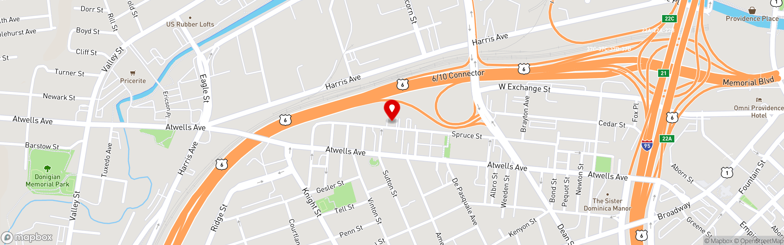 Street map pinning BELLA VISTA in Bella Vista