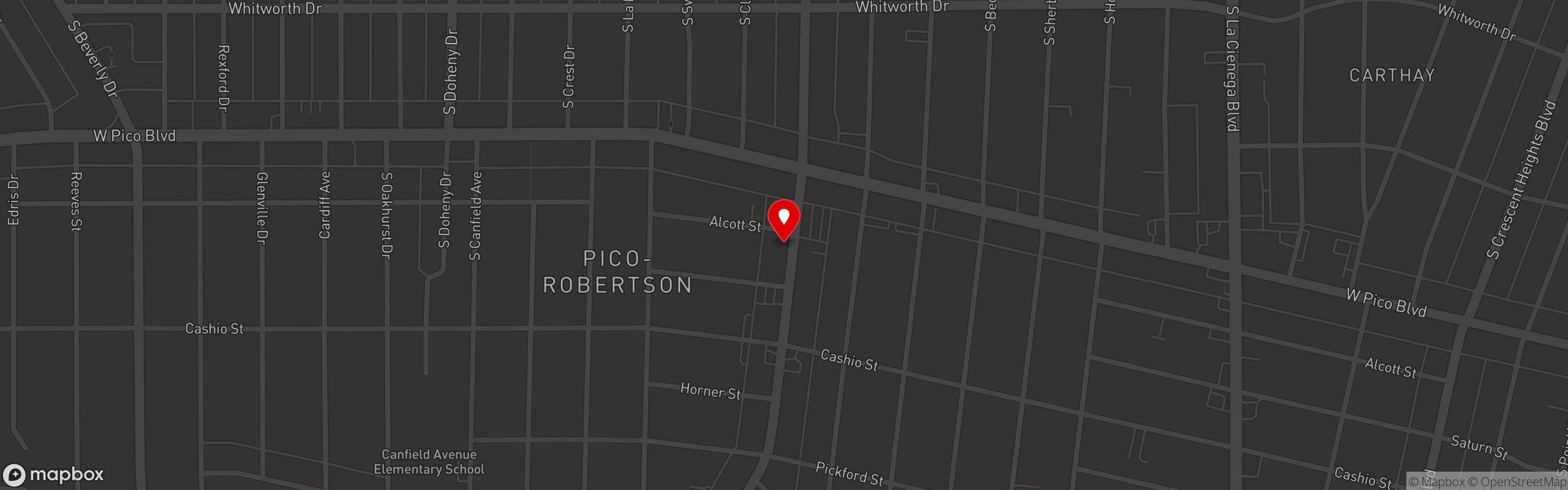 Street map pinning KITCHEN 1437 in KITCHEN 1437