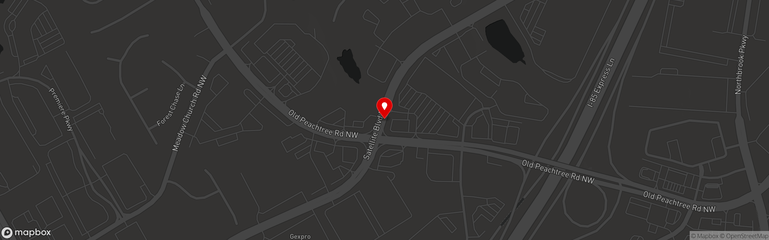 Street map pinning Cuts Steakhouse in Sugarloaf
