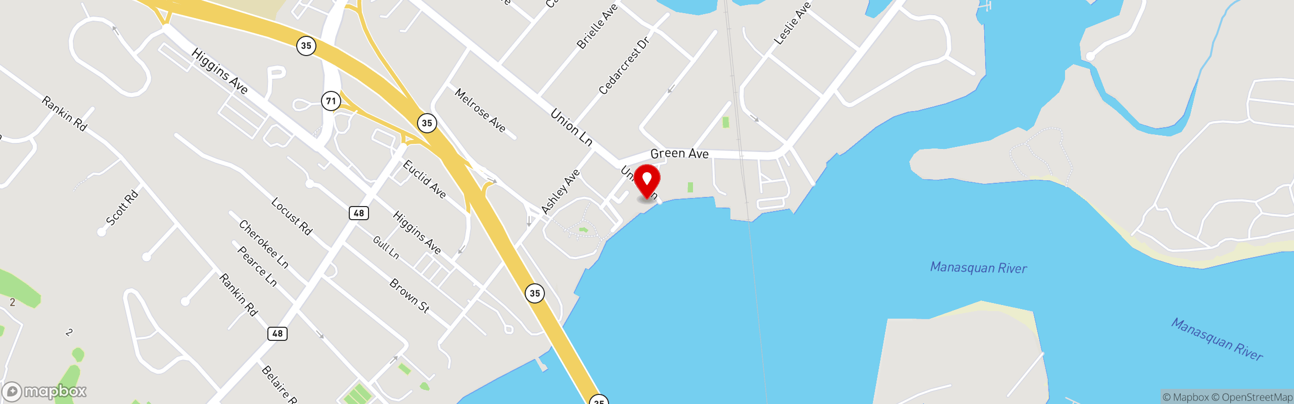 Street map pinning Pig & Parrot Pontoon in Brielle Yacht Club