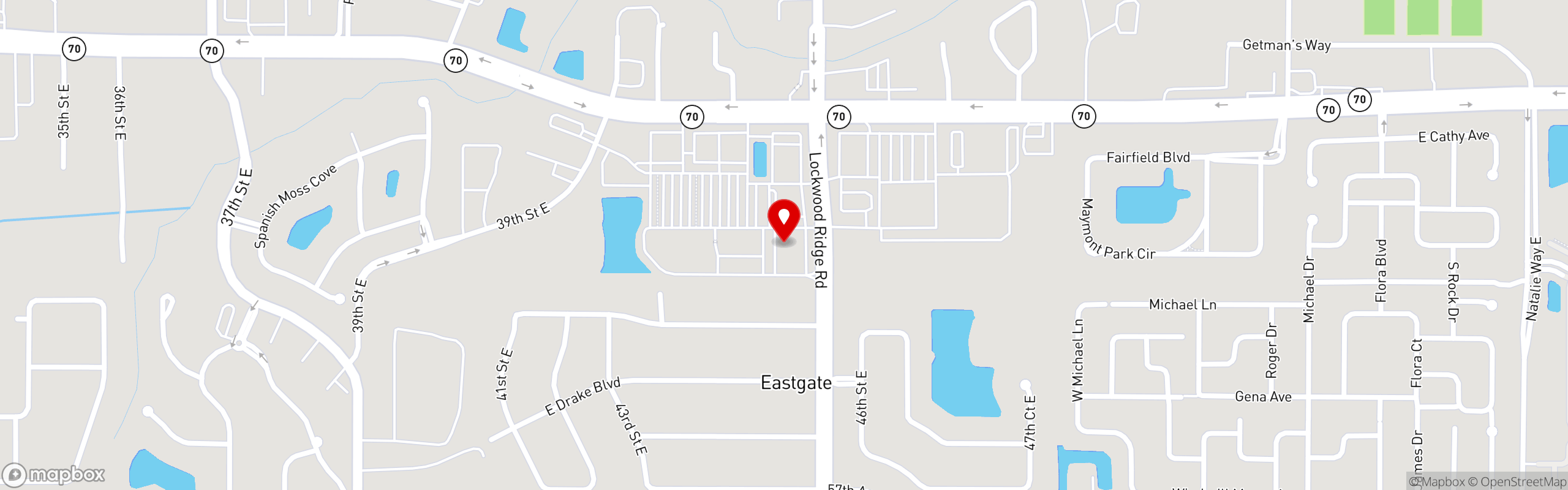 Street map pinning VALENTINO PIZZERIA TRATTORIA in Lockwood / SR70