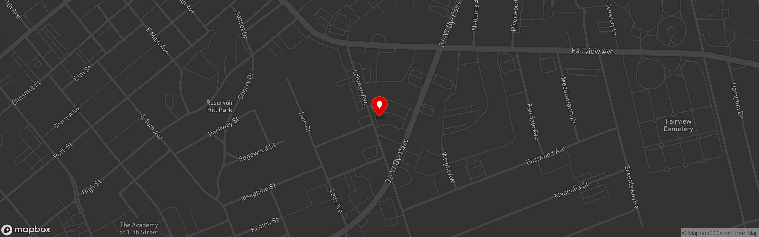 Street map pinning Novo Dolce in Novo Dolce