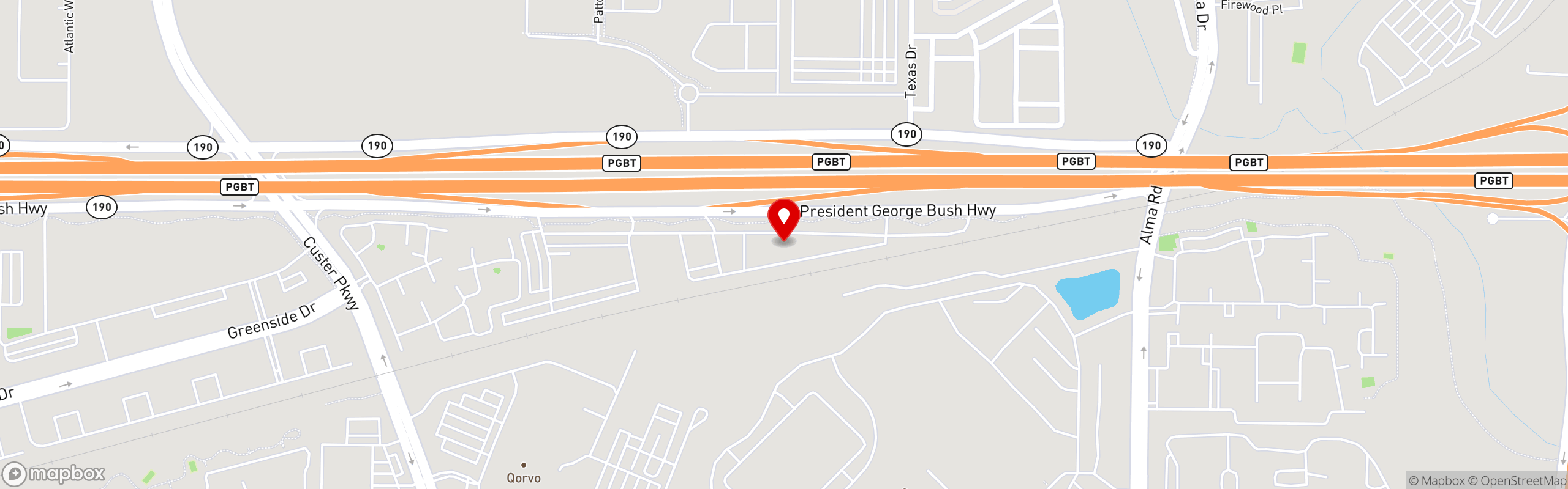 Street map pinning Arash Persian Grill in Arash Persian Grill