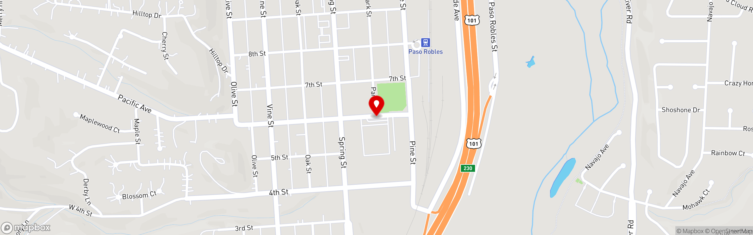 Street map pinning MedCorp Food Services in MedCorp Food Services