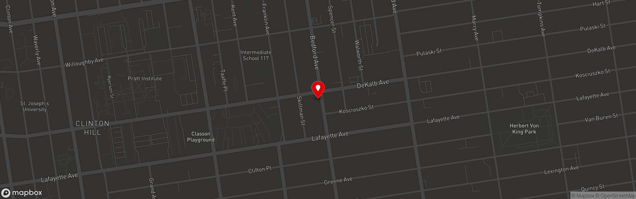 Street map pinning Mixteco Brunch & Grill in Mixteco Brunch & Grill