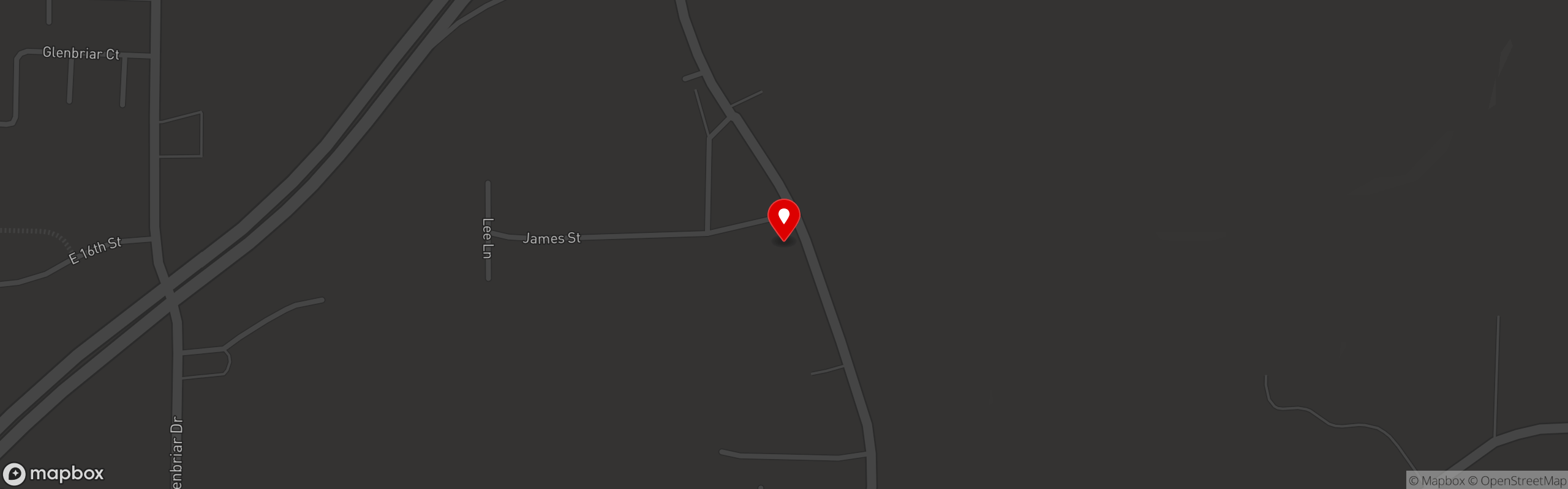 Street map pinning Live Edge Bar & Grill in Live Edge Bar & Grill - Mountain Home