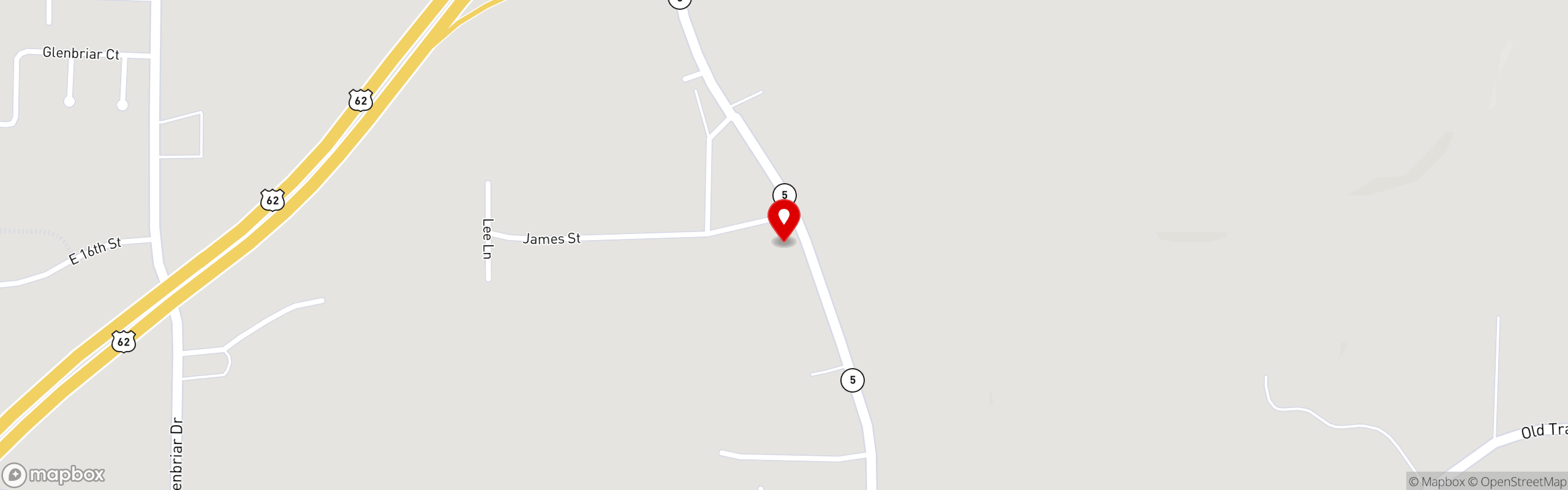 Street map pinning Live Edge Bar & Grill in Live Edge Bar & Grill - Mountain Home