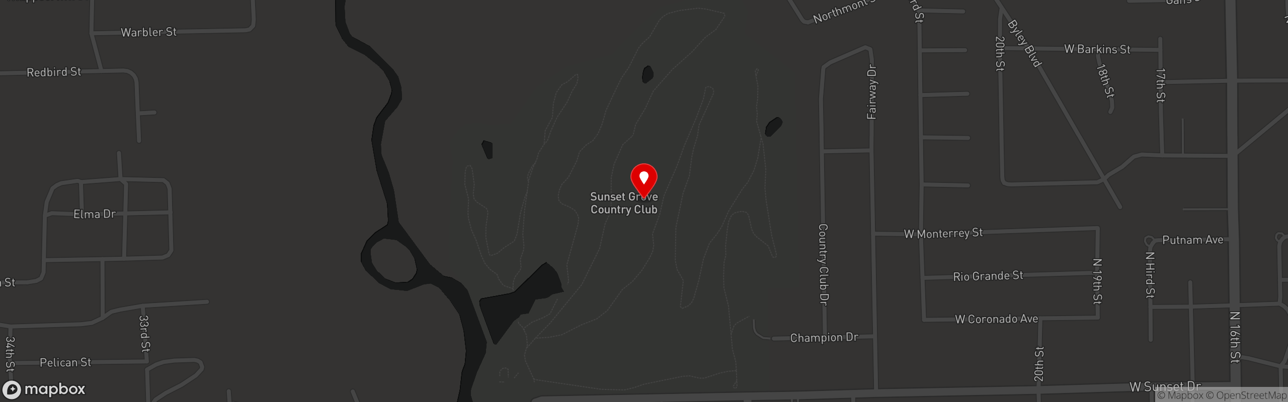 Street map pinning Tia Juanita's Fish Camp in Tia Juanita's Fish Camp - Orange