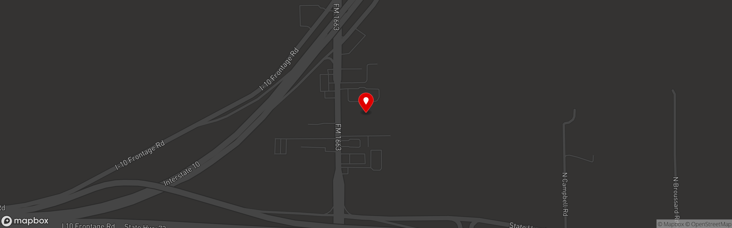 Street map pinning Tia Juanita's Fish Camp in Tia Juanita's Fish Camp - Winnie