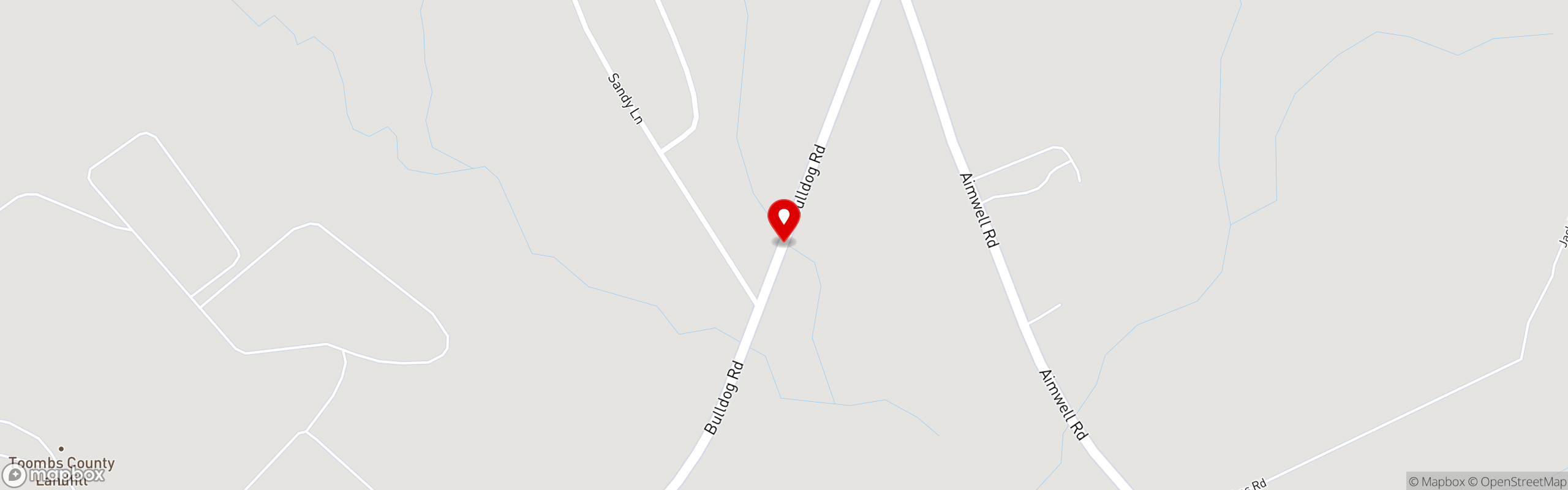 Street map pinning Shoney's in Vidalia, GA