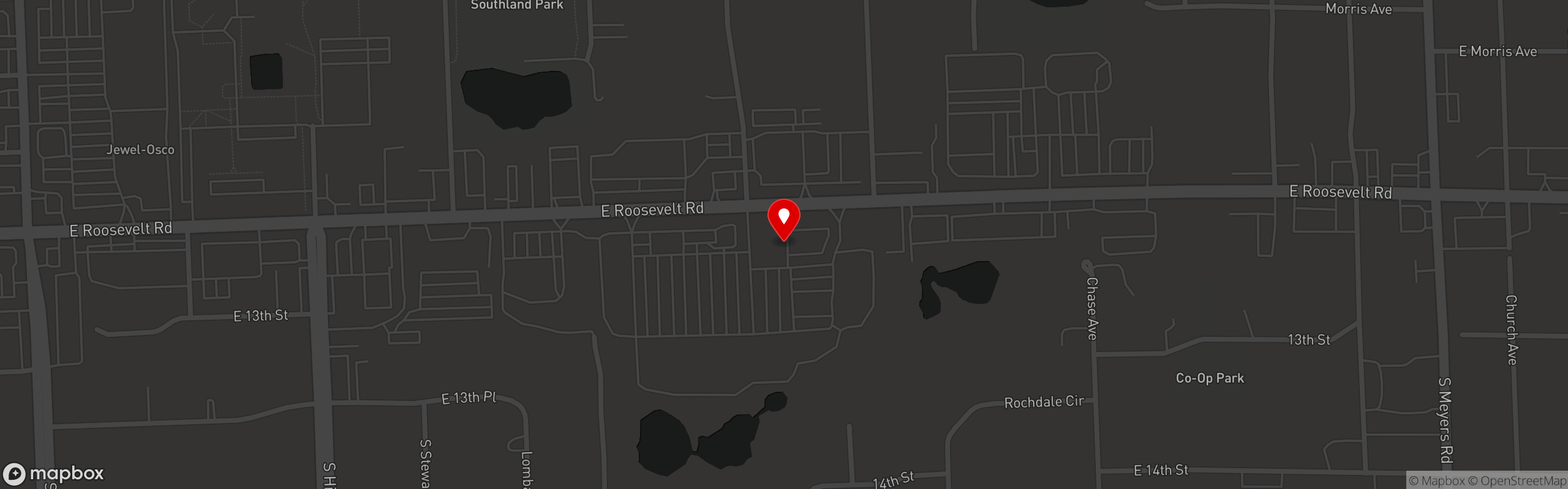Street map pinning Gullivers Pizza & Pub in Gullivers Pizza & Pub