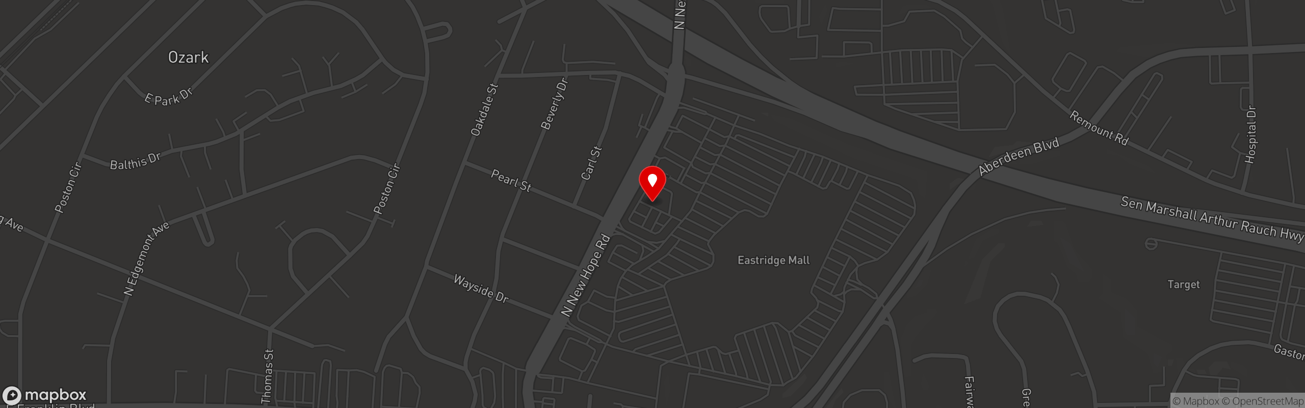 Street map pinning Los Arcos in Los Arcos - Gastonia