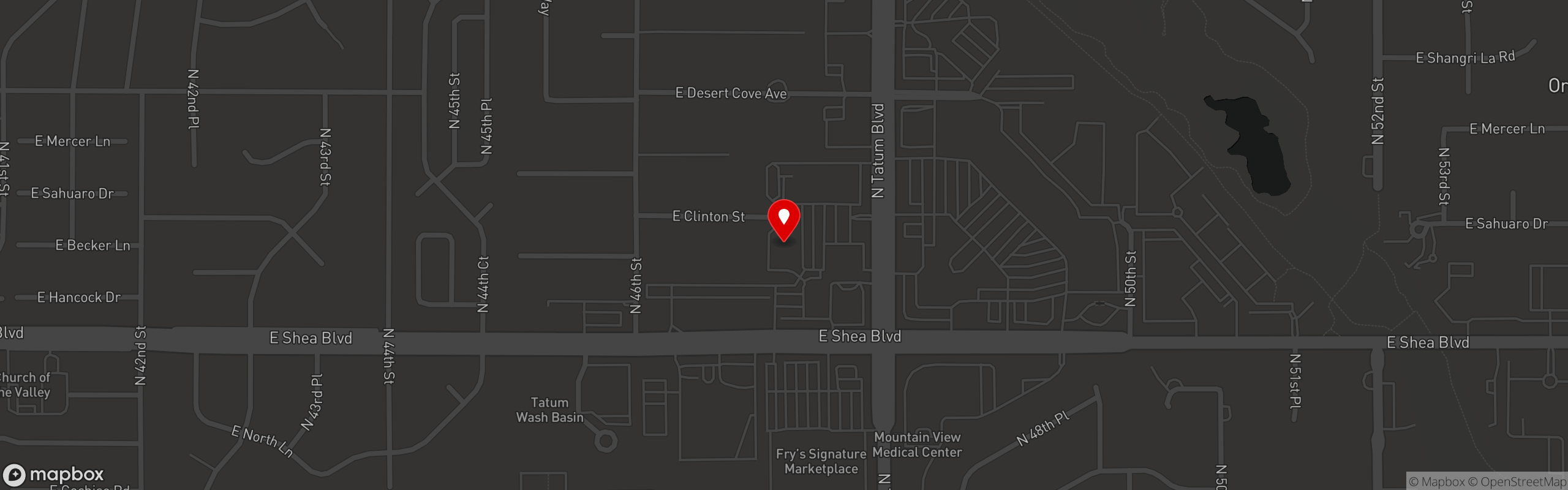 Street map pinning OHSO Brewery + Distillery in OHSO Brewery - Paradise Valley