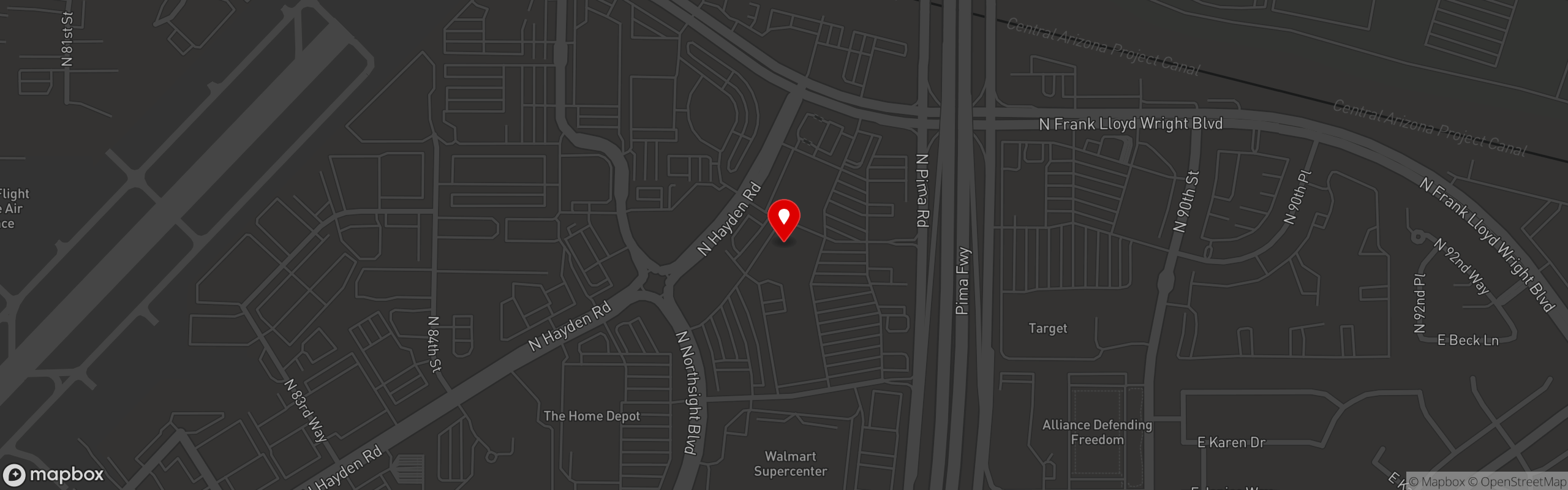 Street map pinning OHSO Brewery + Distillery in OHSO Distillery - North Scottsdale