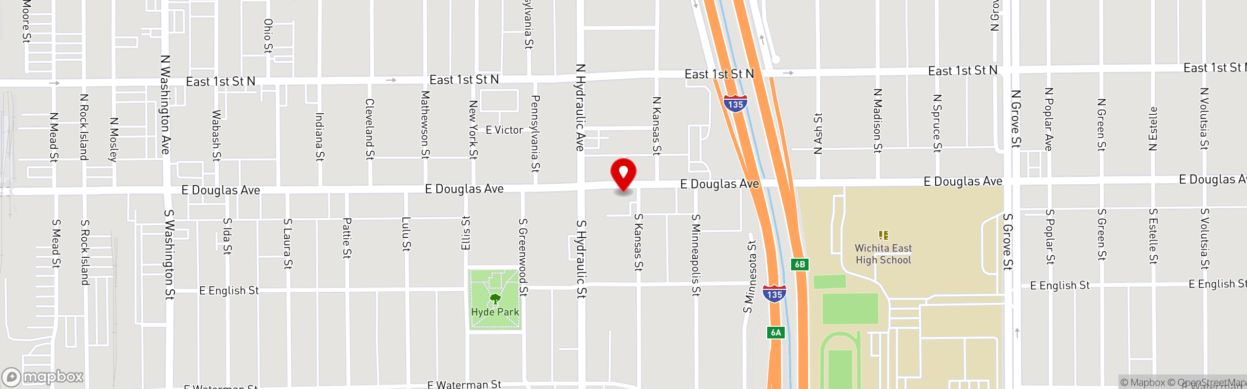 Street map pinning Tanya's Soup Kitchen in Tanya's Soup Kitchen