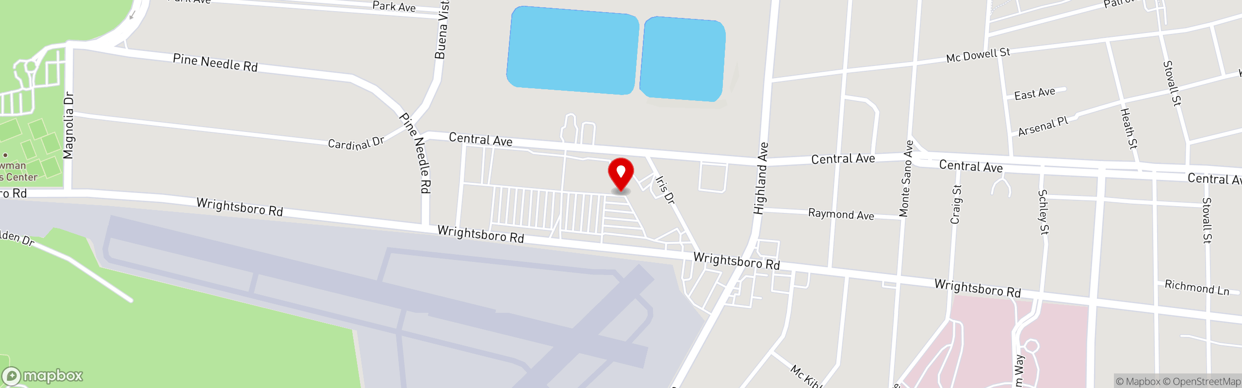Street map pinning Sunrise Grill in Sunrise Grill-Augusta