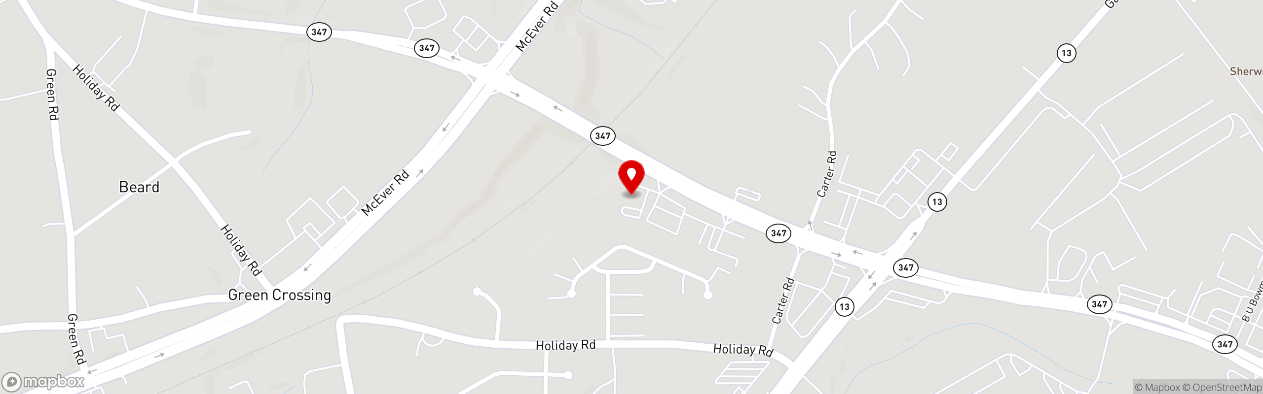 Street map pinning Coastal Breeze Seafood Grill in Coastal Breeze