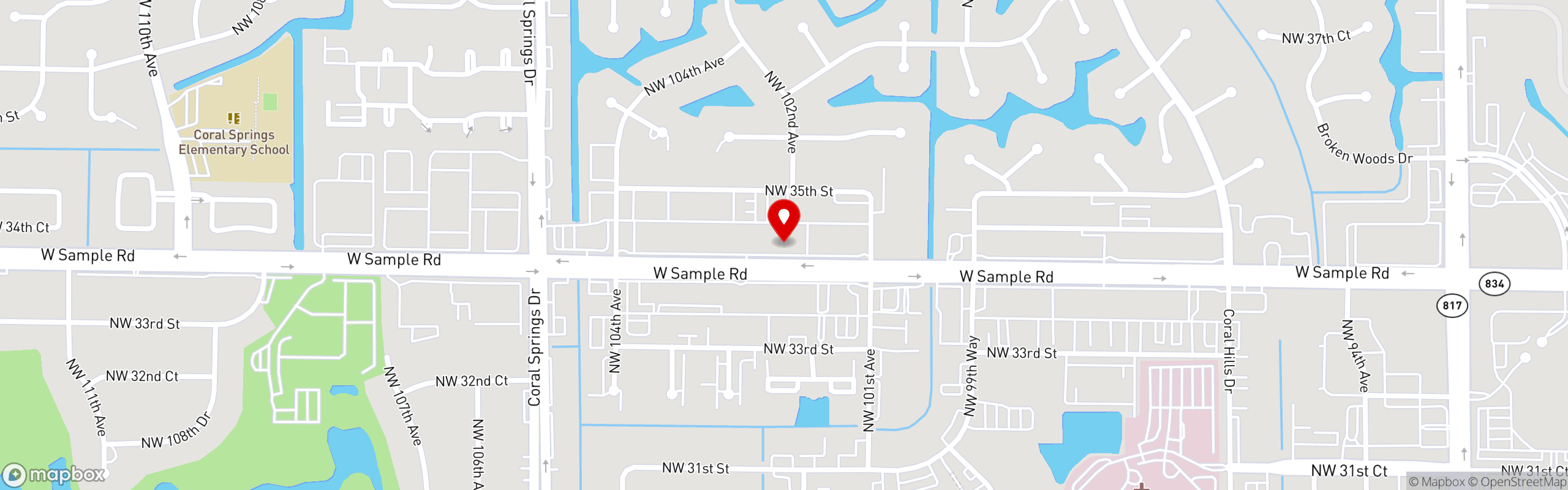 Street map pinning P Hospitality in P Hospitality