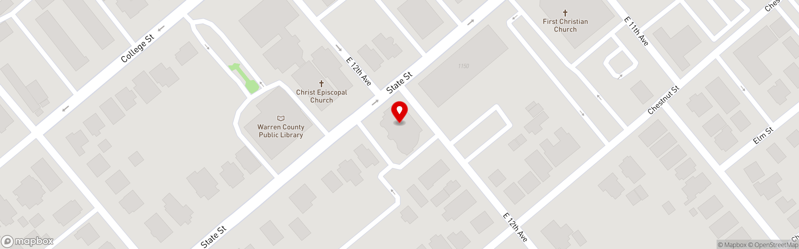 Street map pinning Anna's Greek Restaurant in Anna's Greek Restaurant & Venue