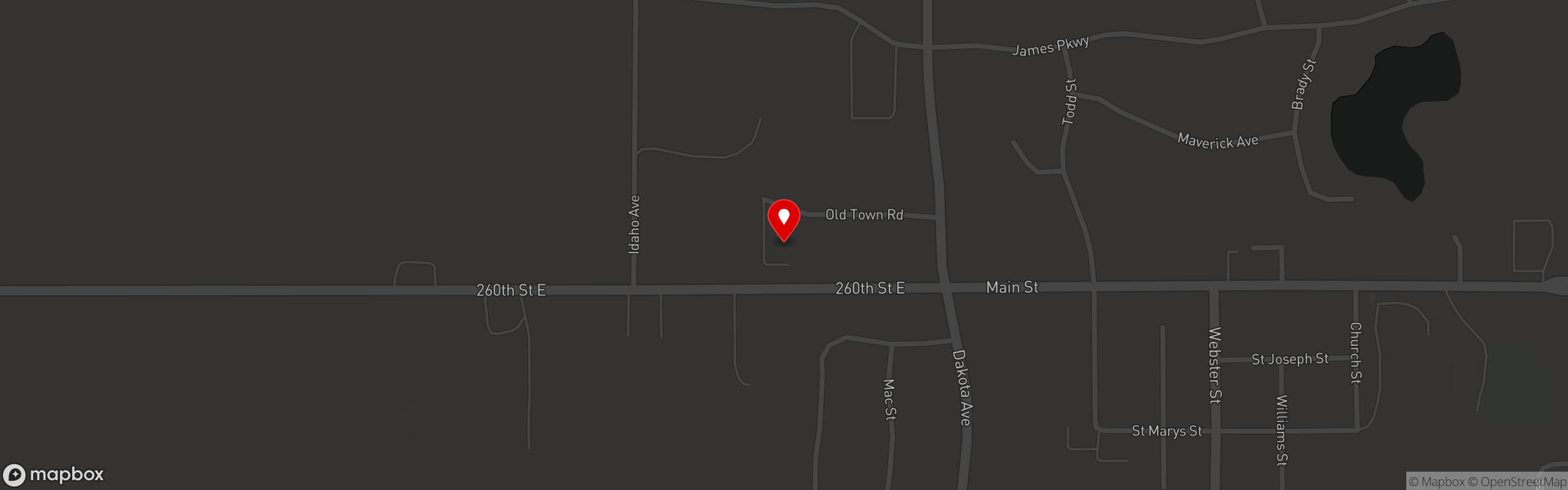 Street map pinning Firehouse Grille in Firehouse Grille