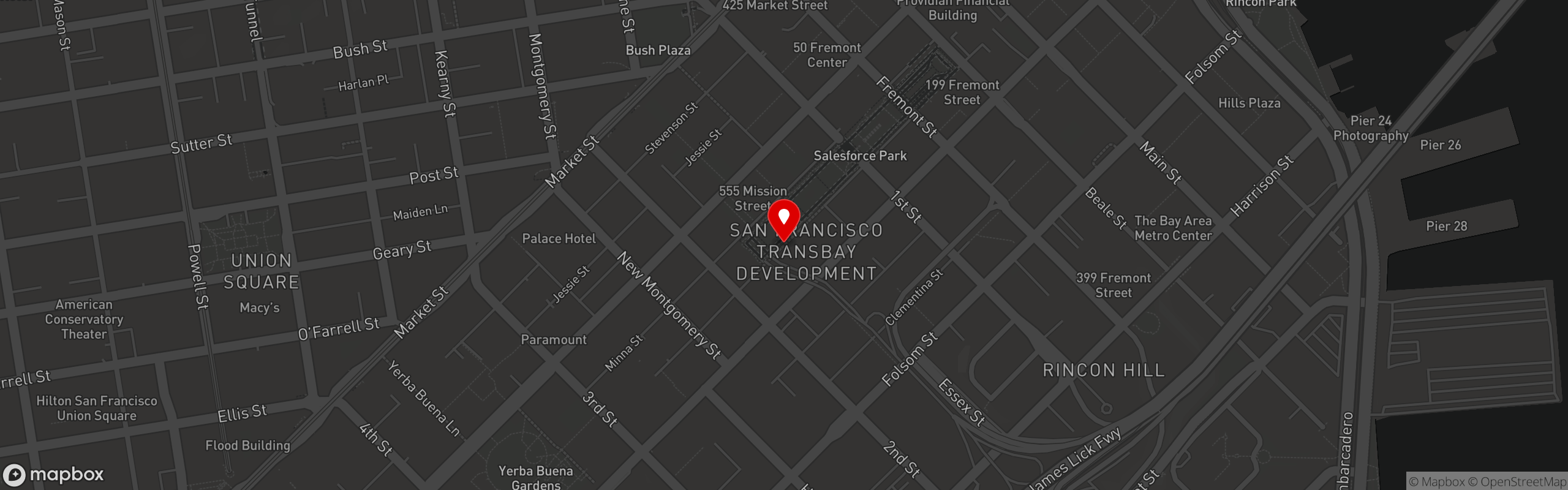 Street map pinning Modi in Modi - San Francisco