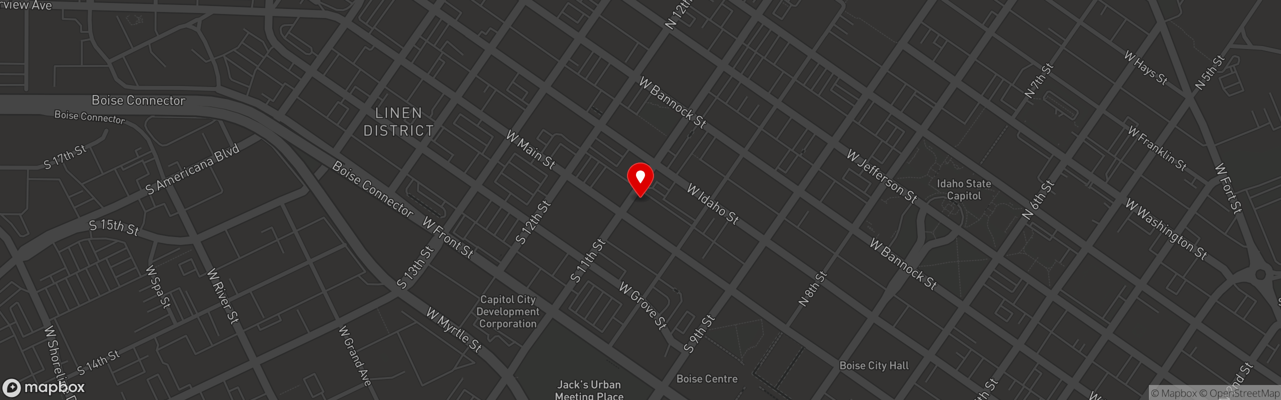 Street map pinning Loving Lefse in Loving Lefse