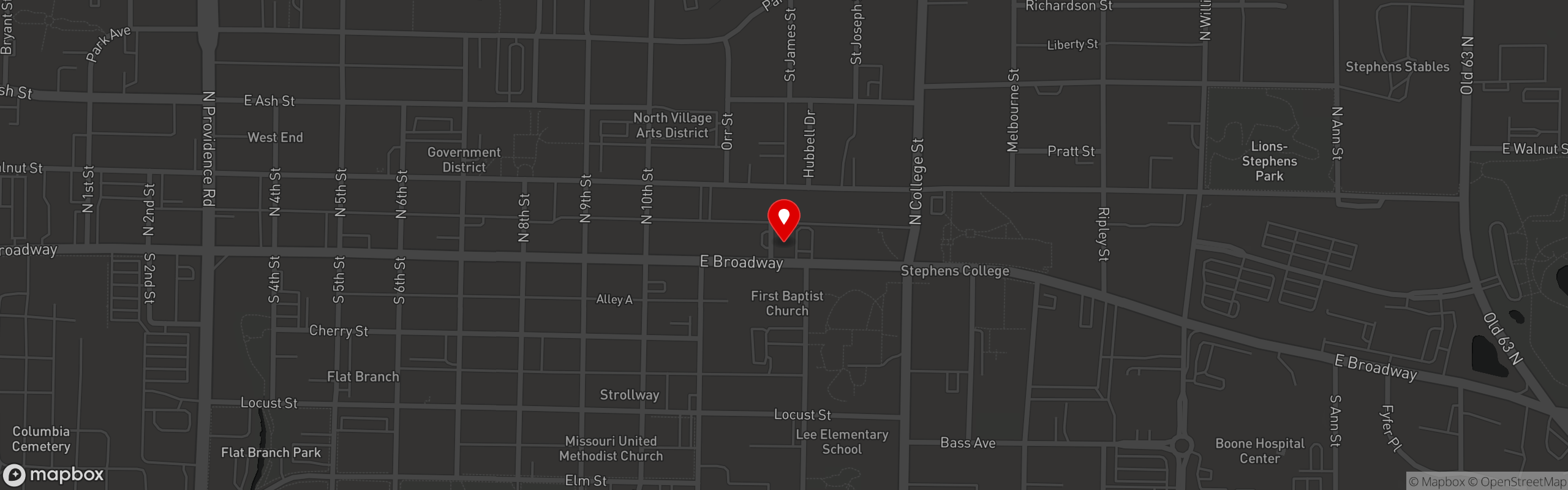 Street map pinning Dada Doner in Dada Doner