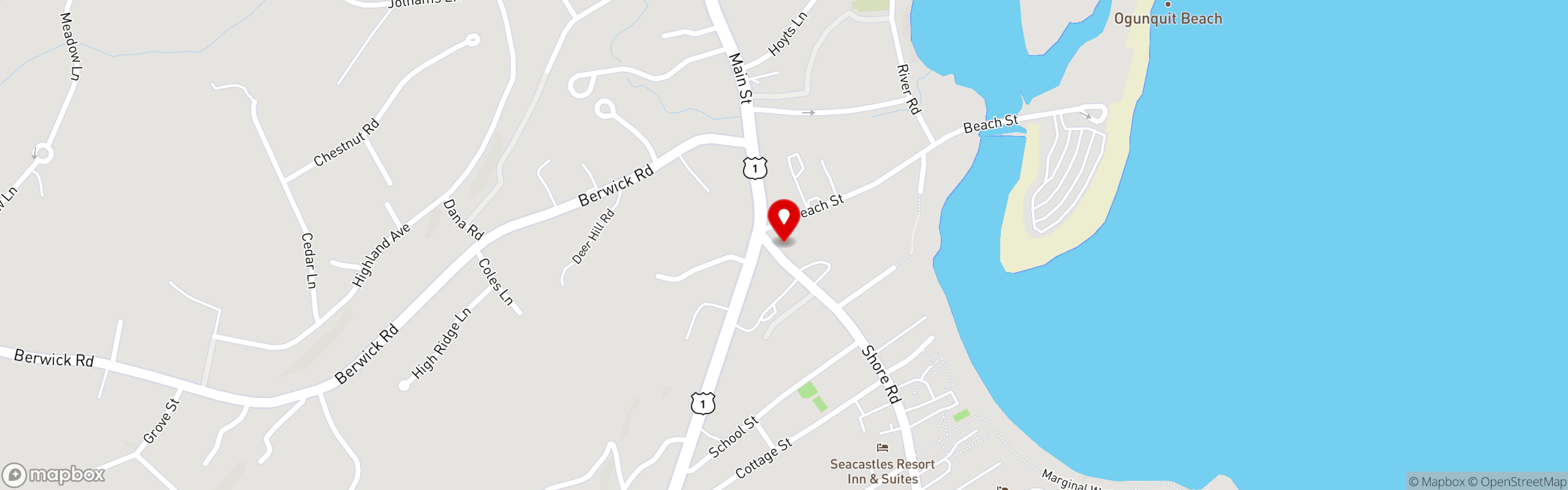 Street map pinning The Front Porch Piano Bar & Restaurant in The Front Porch Piano Bar & Restaurant