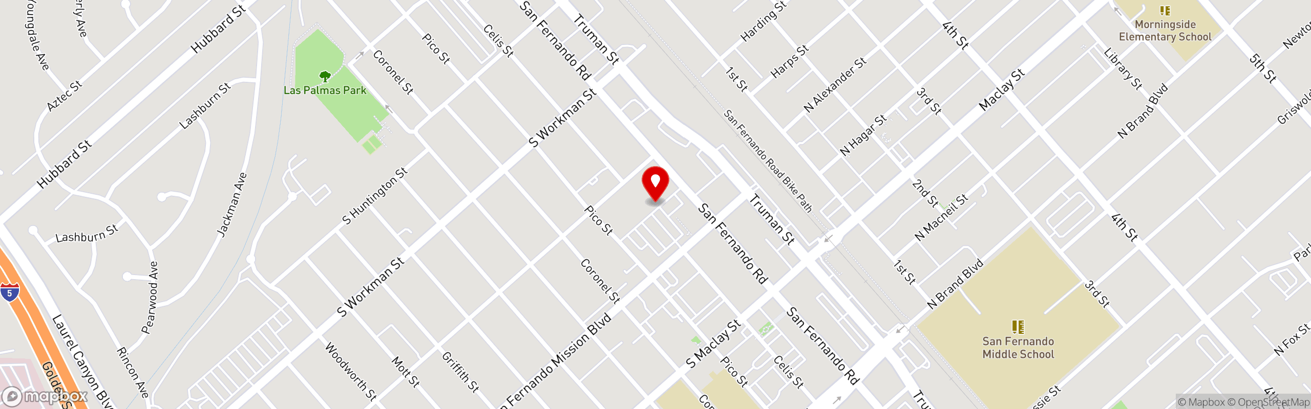 Street map pinning Senders in Senders