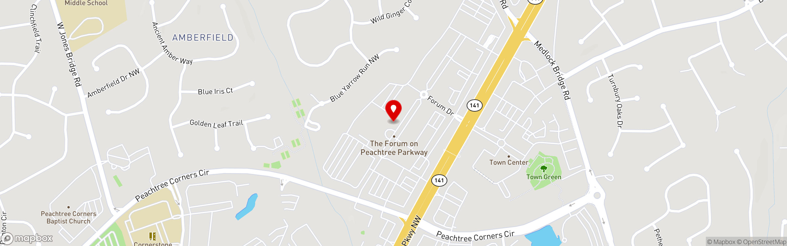 Street map pinning Giulia - The Italian Bakery in Giulia - Peachtree Corners