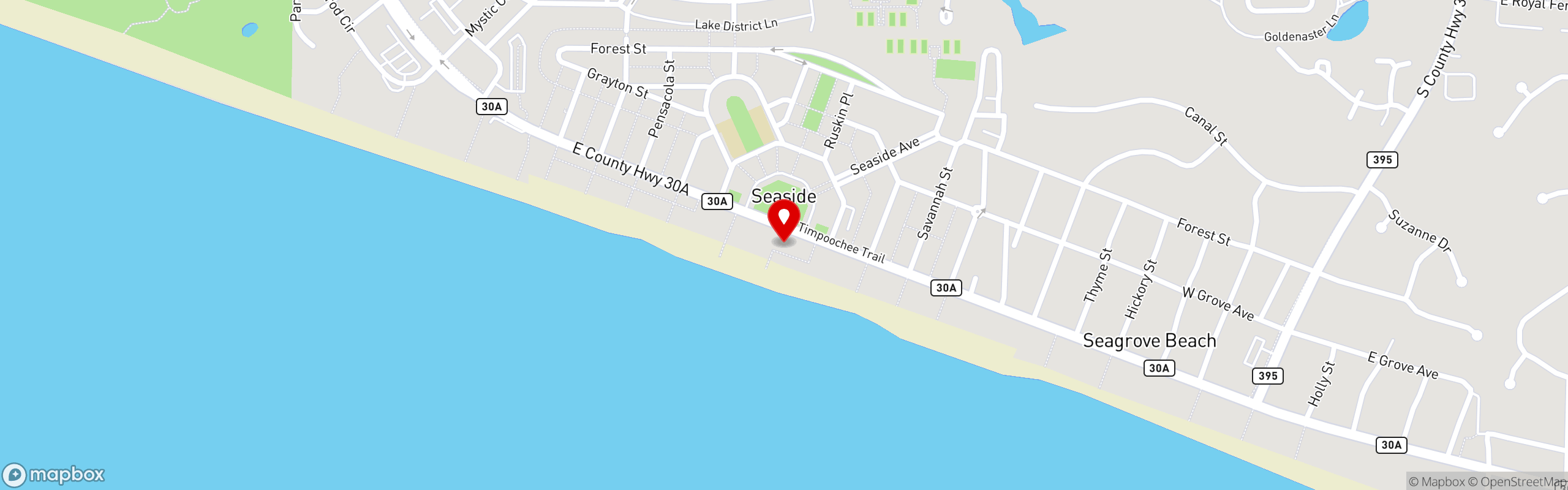 Street map pinning Pickle's in Pickle's & Pickle's Sandbar