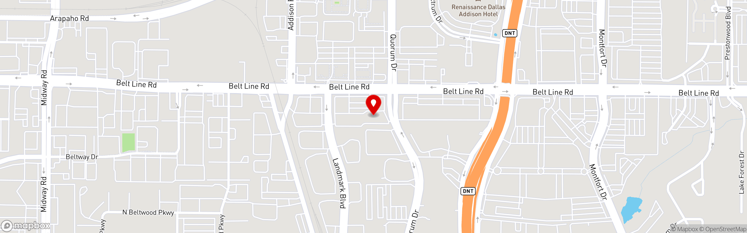 Street map pinning Tasty Tails in Tasty Tails