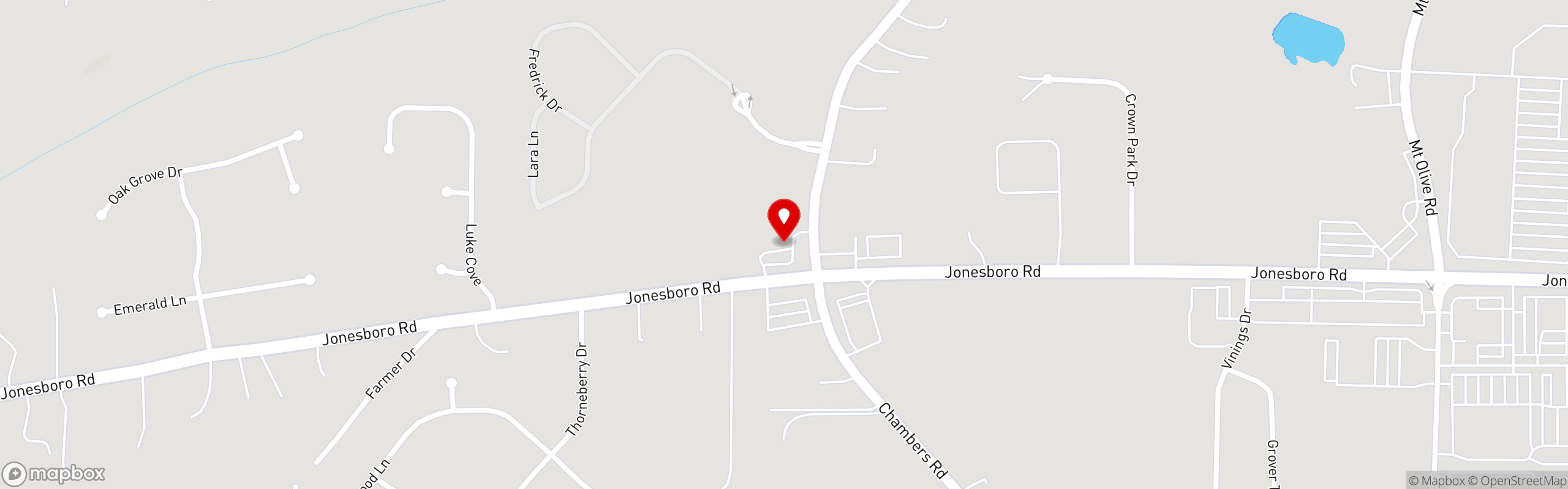 Street map pinning Frozen Rooster in Frozen Rooster - Hampton