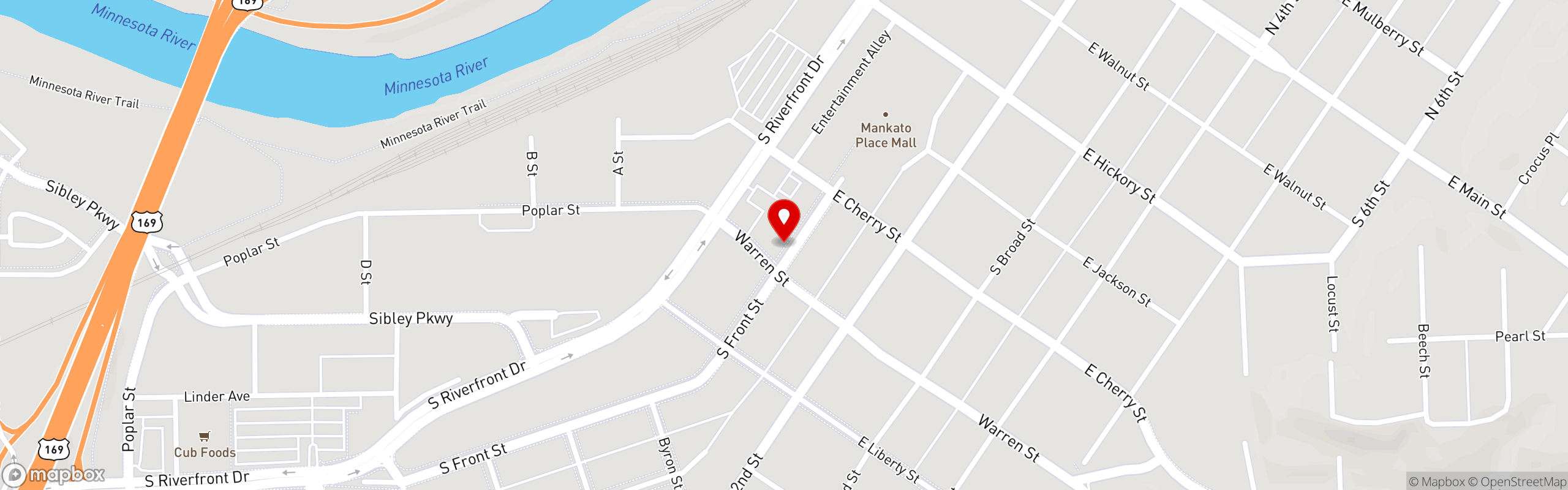 Street map pinning Ummie's in Ummie's