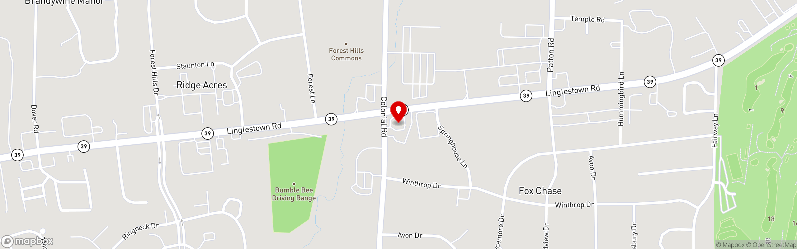 Street map pinning Arooga's in Arooga's | Harrisburg, PA | RT 39