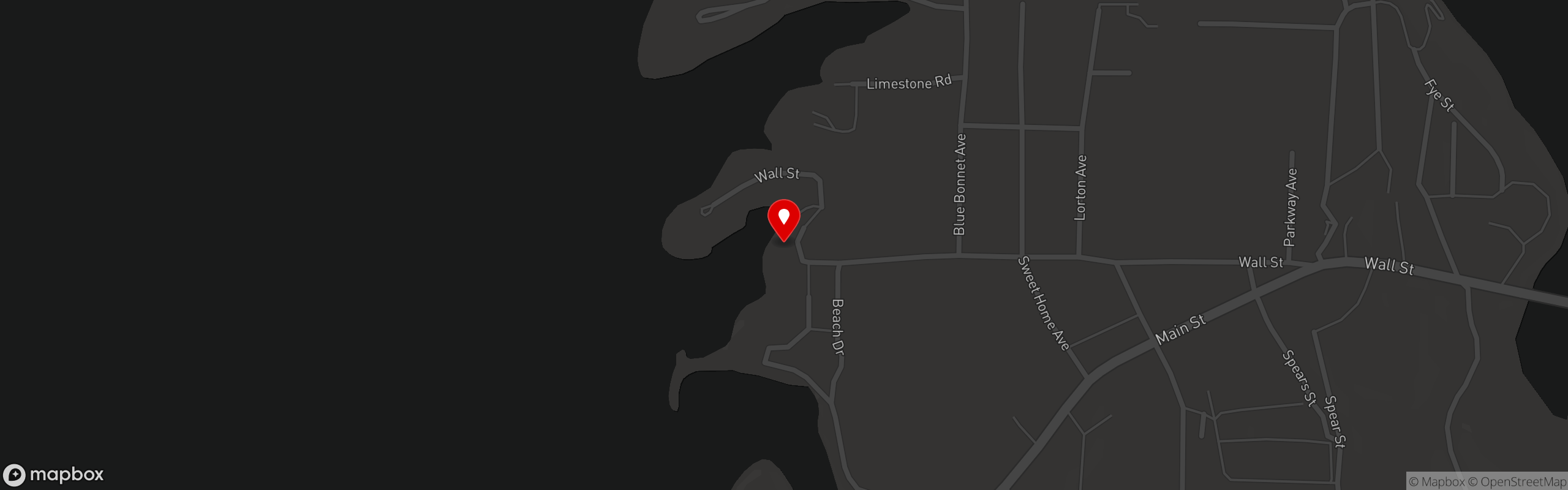 Street map pinning Mooneys Sunset Bar And Grill in Mooney's Sunset Bar And Grill