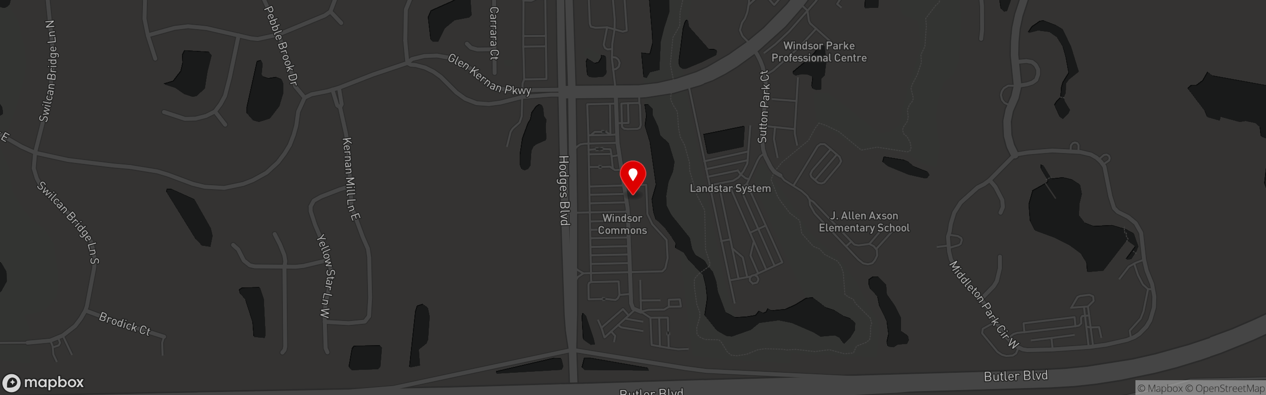 Street map pinning Jon Smith Subs in Jacksonville, FL