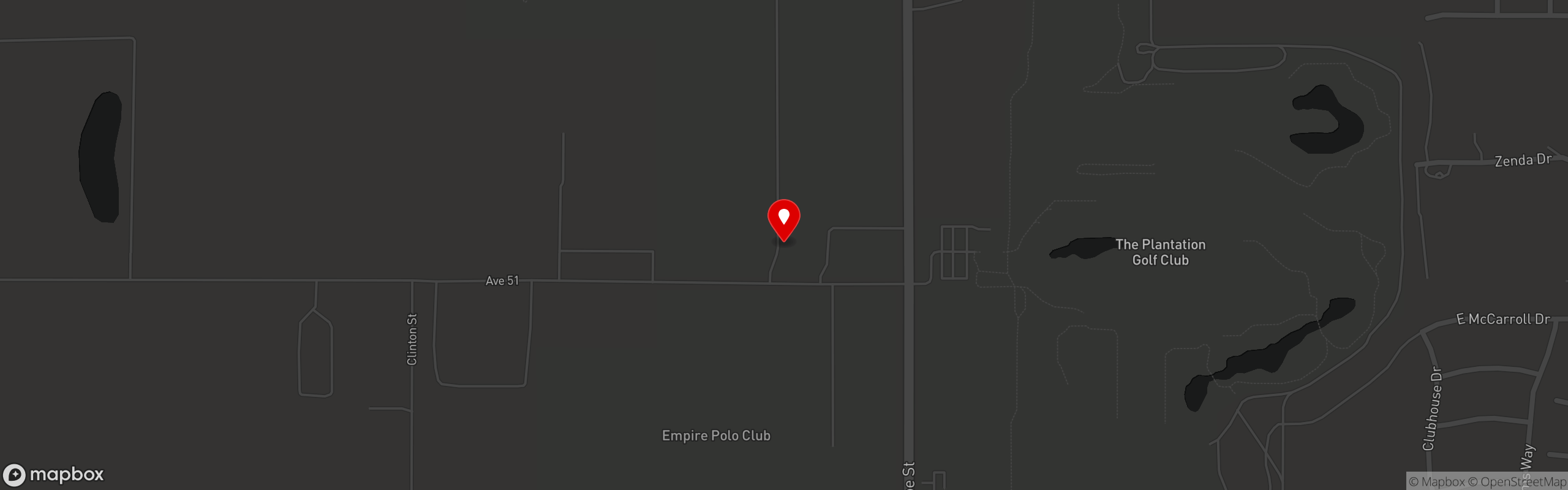 Street map pinning Tack Room Tavern in Tack Room Tavern - Indio