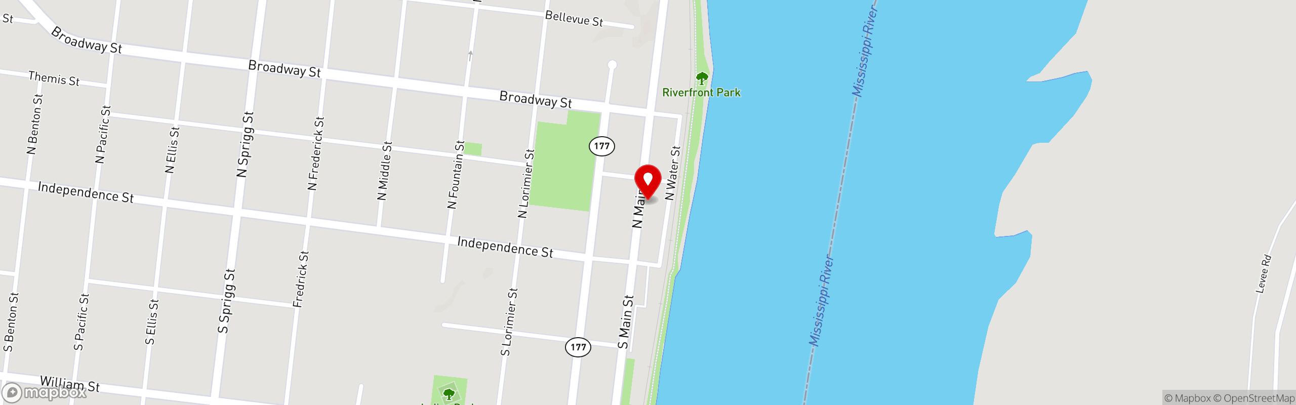 Street map pinning 36 Restaurant & Bar in 36 Restaurant