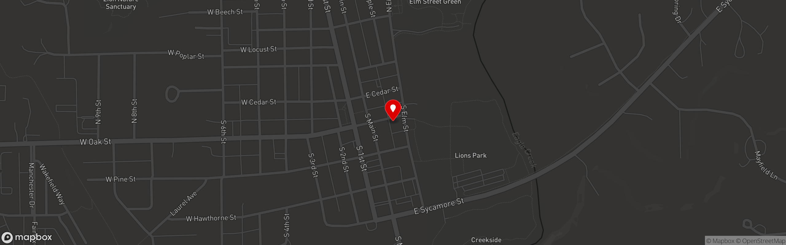 Street map pinning Salty Cowboy Tequileria in Salty Cowboy Tequileria