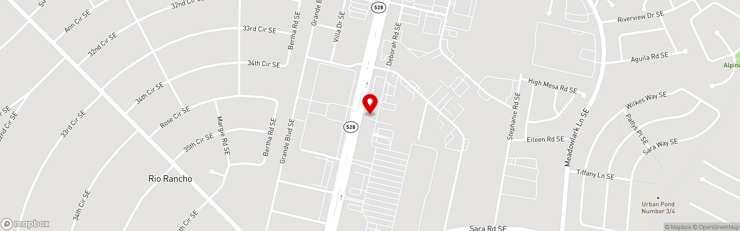 Street map pinning Hot Tamales New Mexico in Hot Tamales New Mexico