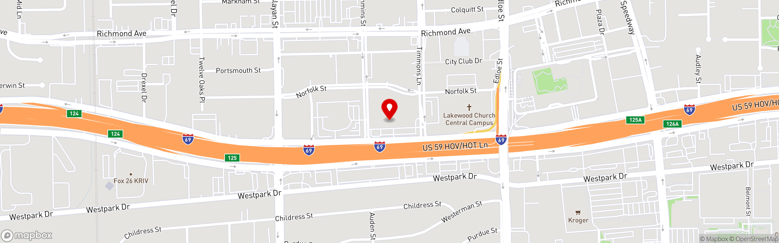 Street map pinning On The Kirb in Greenway