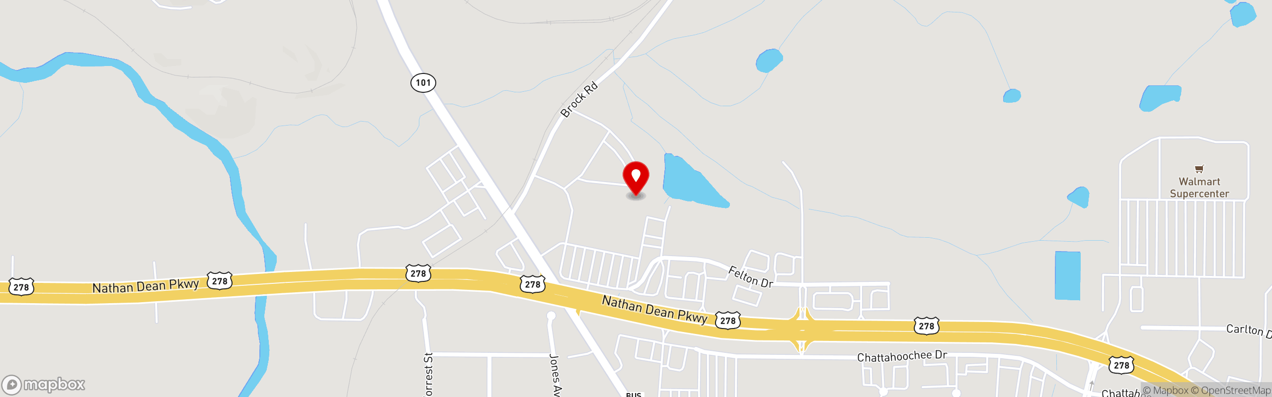 Street map pinning Monarca Wings & Mexican Restaurant in Monarca Wings & Mexican Restaurant