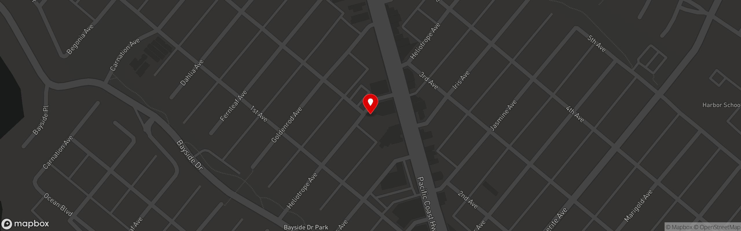 Street map pinning Port Restaurant and Bar in Port Restaurant and Bar