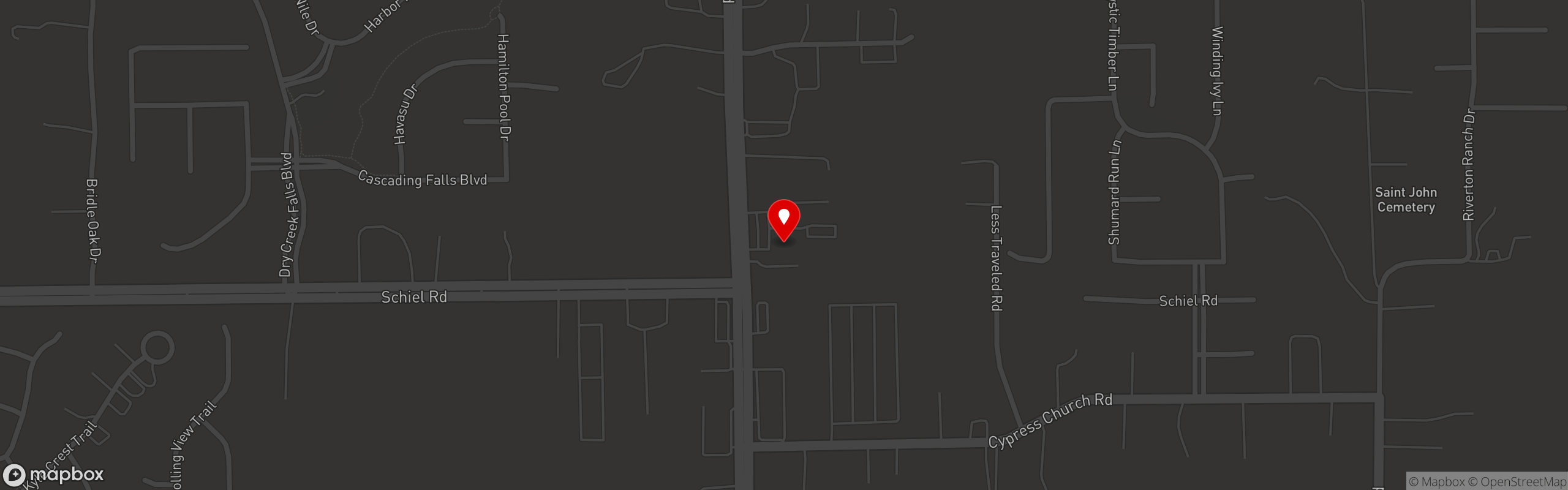 Street map pinning The Frio - Hill Country Grill & The Barn in Frio Grill & The Barn Cypress,TX
